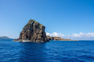 Azores takımadalarında yürüyün. Pico adasının keşfi, Azores. Portekiz. Madalena