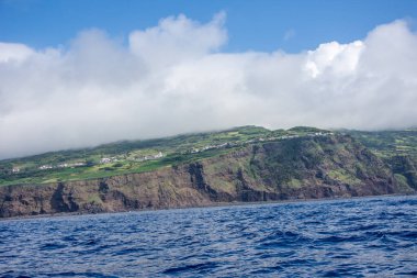 Azores takımadalarında yürüyün. Pico adasının keşfi, Azores. Portekiz. Madalena