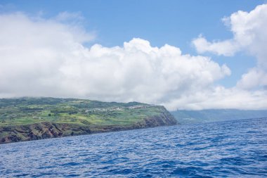 Azores takımadalarında yürüyün. Pico adasının keşfi, Azores. Portekiz. Madalena