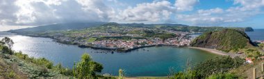 Azores takımadalarında yürüyün. Faial Adası 'nın keşfi, Azores. Portekiz. Avrupa