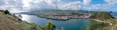 Azores takımadalarında yürüyün. Faial Adası 'nın keşfi, Azores. Portekiz. Avrupa