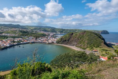 Azores takımadalarında yürüyün. Faial Adası 'nın keşfi, Azores. Portekiz. Avrupa.