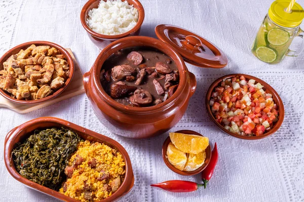 Feijoada Tradiția Bucătăriei Braziliene — Fotografie, imagine de stoc