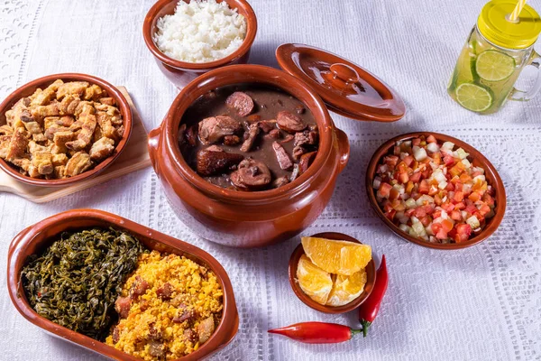 Feijoada Tradice Brazilské Kuchyně — Stock fotografie