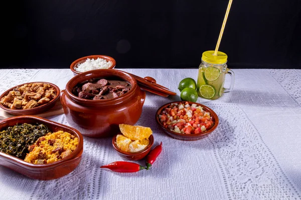 Feijoada Die Tradition Der Brasilianischen Küche Und Typisches Essen — Stockfoto