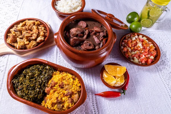 Feijoada Tradisi Masakan Brasil Dan Makanan Khas — Stok Foto