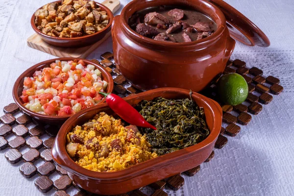 Feijoada Tradice Brazilské Kuchyně Typické Jídlo — Stock fotografie