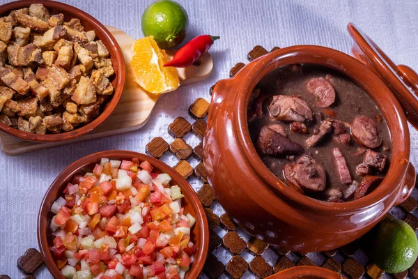 Feijoada Tradice Brazilské Kuchyně — Stock fotografie