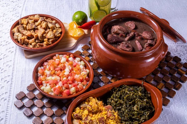Feijoada Бразильская Кухня Традиции — стоковое фото