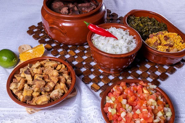 Feijoada Бразильская Кухня Традиции — стоковое фото