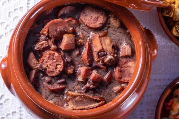 Feijoada Tradição Gastronômica Brasileira Comida Típica — Fotografia de Stock