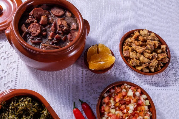 Feijoada Tradice Brazilské Kuchyně Typické Jídlo — Stock fotografie