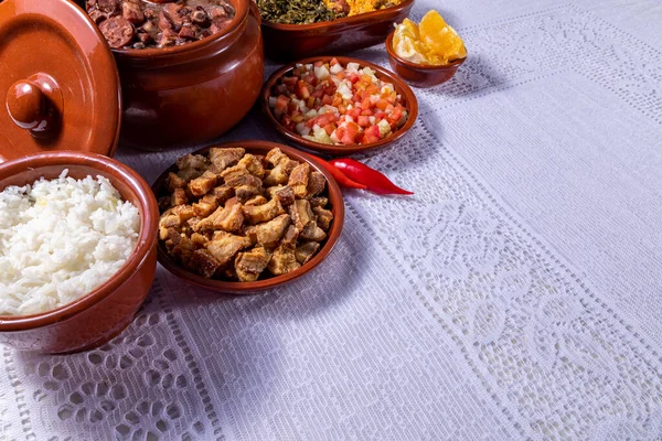 Feijoada Tradisi Masakan Brasil Dan Makanan Khas — Stok Foto