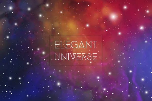 Elegant Colorat Univers Științific Tapet Spațiu Exterior Astrologie Mystic Galaxy — Vector de stoc