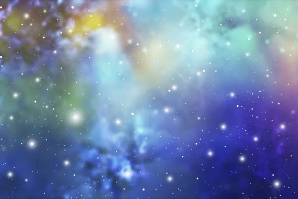 Astrologie Mystic Galaxy Background Spaţiul Cosmic Vector Digital Colorful Illustration — Vector de stoc