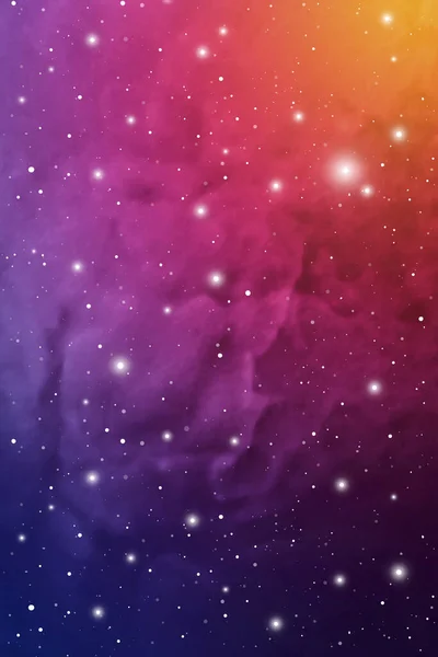 Astrología Mystic Galaxy Background Inglés Espacio Exterior Ilustración Colorida Digital — Vector de stock