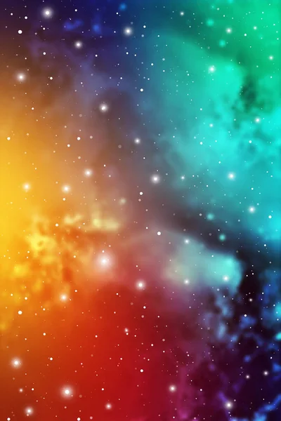 Astrologia Mystic Galaxy tle. Przestrzeń kosmiczna. Wektorowa cyfrowa ilustracja wszechświata. — Wektor stockowy