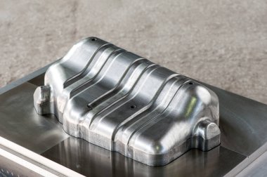 Endüstriyel metal kalıp boş. metal işleme. CNC teknolojisi.