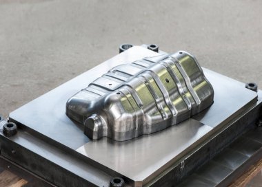Endüstriyel metal kalıp boş. metal işleme. CNC teknolojisi.