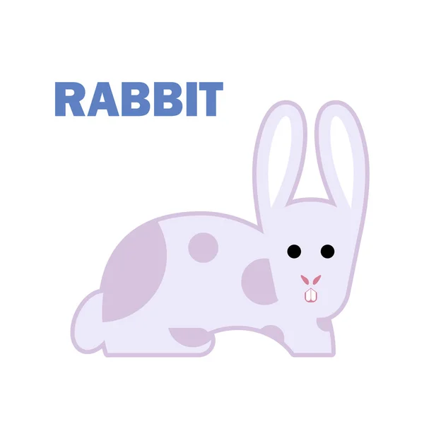 Farm animal rabbit isolated — Stock Vector