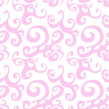 Pembe girdap ile vektör dikişsiz desen arka plan.