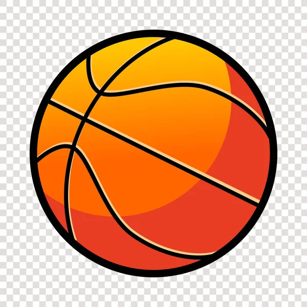 Piłka Koszykówki Pojedyncze Kolorowe Eps — Wektor stockowy