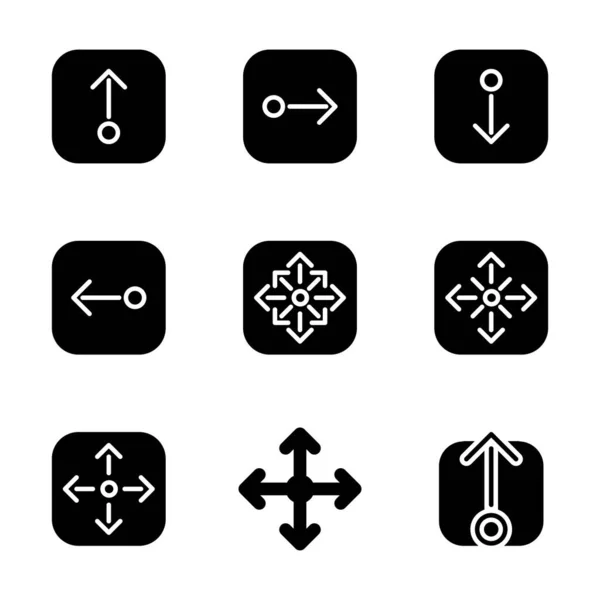 Arrow Icon Set Include Arrow Interface Esential Web — стоковый вектор