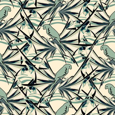 kuş şekilli papağan desensiz dizayn