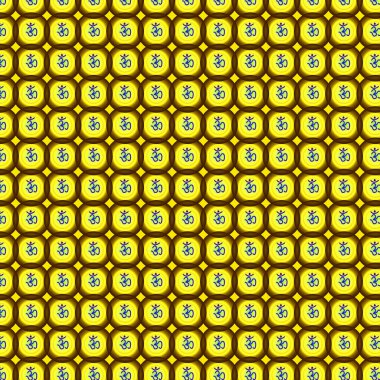 Hintçe Din sembolü kusursuz desen tasarımı