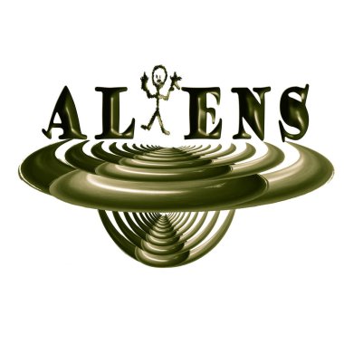 Kızıl uzay gemisinin ve uzaylıların güzel aracı