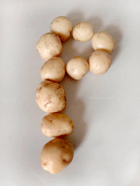 Indian Potatoes Text — Stock Photo, Image