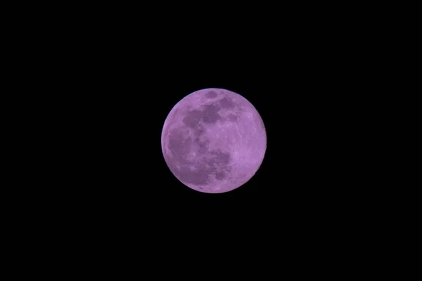 Μεγάλο Ροζ Υπερφεγγάρι Του Απριλίου 2020 — Φωτογραφία Αρχείου