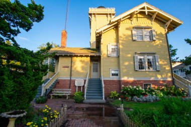 Tarihsel Hereford Deniz Feneri Viktorya Dönemi tarzında New Jersey 'de inşa edilmiştir.