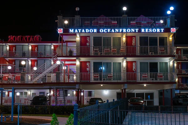 Wildwood Nieuwe Jersey September 2020 Locally Famous Matador Oceanfront Resort — Stockfoto