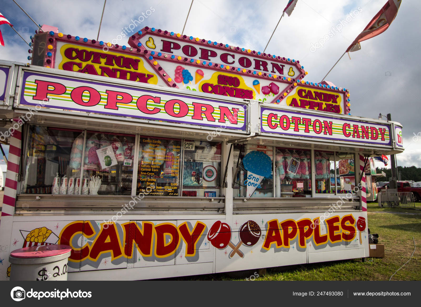 Cheboygan Michigan Usa August 2018 Food Concession Booth Cheboygan County Stock Editorial