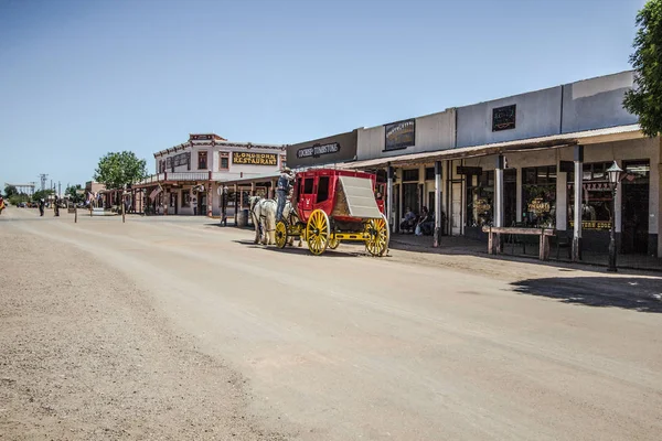Tombstone Arizona Usa May 2019 Stagecoach Wild West Style Storefront — Stock Photo, Image