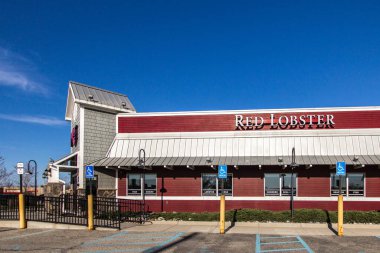 Port Huron, Michigan, ABD - 13 Mayıs 2020: Red Lobster restoranının dışı.