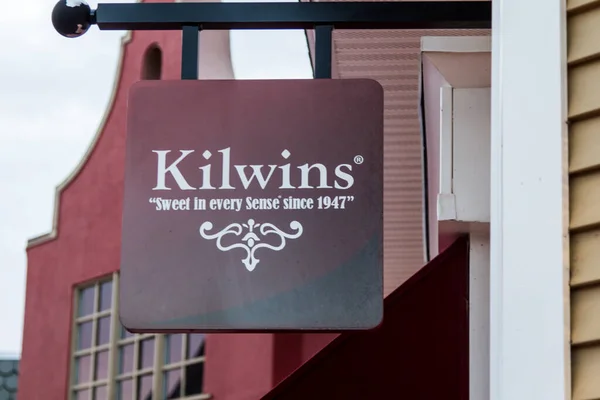 Mackinaw City Michigan Usa May 2020 Sign World Famous Kilwins — Stock Photo, Image