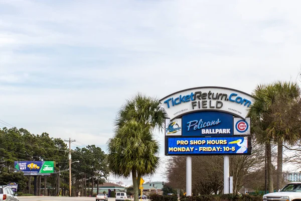 Myrtle Beach South Carolina Usa 2015 Myrtle Beach Pelicans Stadium — 스톡 사진