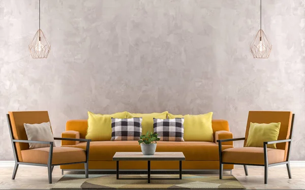3d rendered interior apartment wallpaper