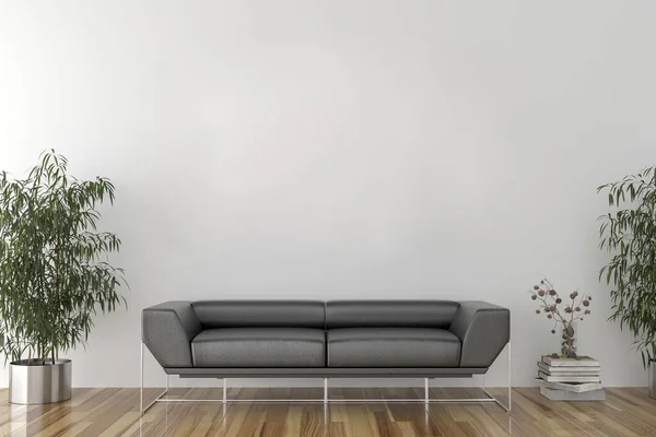 Gerenderd Interieur Appartement Wallpaper — Stockfoto