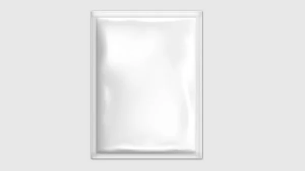 Fehér Pouch Mockup Nagy Felbontású — Stock Fotó