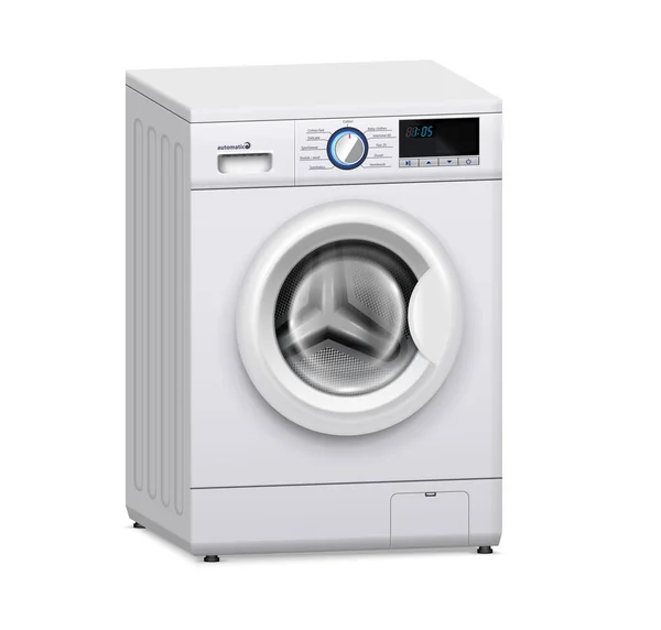 Waschmaschine Isoliert Auf Weißem Hintergrund — Stockfoto