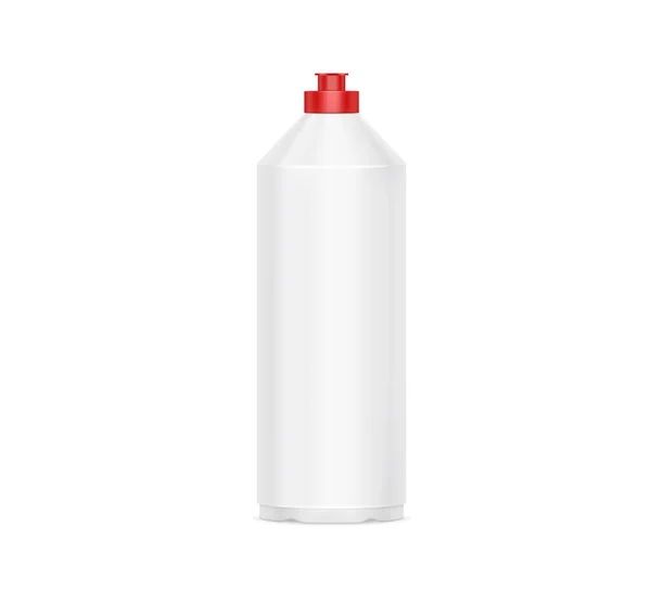 白い背景に隔離されたホワイトコンテナボトル — ストック写真