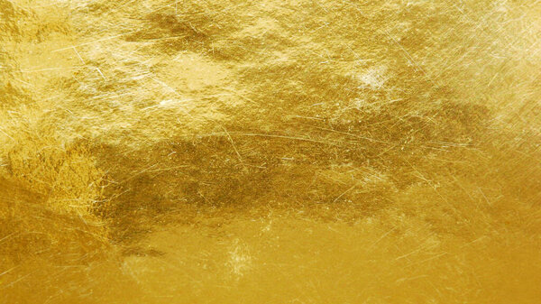 Brushed gold metal texture