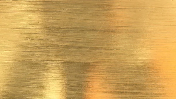 Brushed Gold Metal Texture — Stock Photo, Image