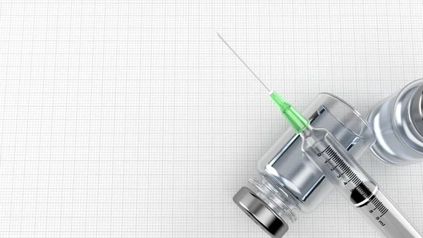Vaccine, Syringe and needle background
