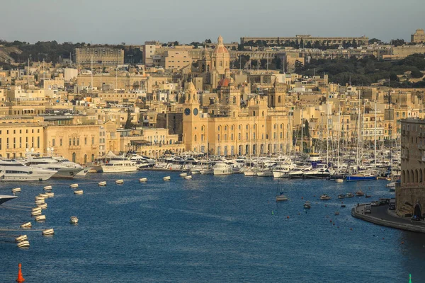 Вальекано Мальта Апреля 2018 Года Вальекано Порт Популярный Туристический Центр — стоковое фото