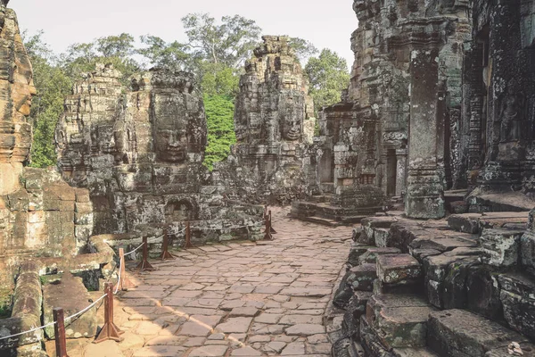 Bayon Temple Starověké Kamenný Chrám Bayon Jedním Světového Dědictví Unesco — Stock fotografie