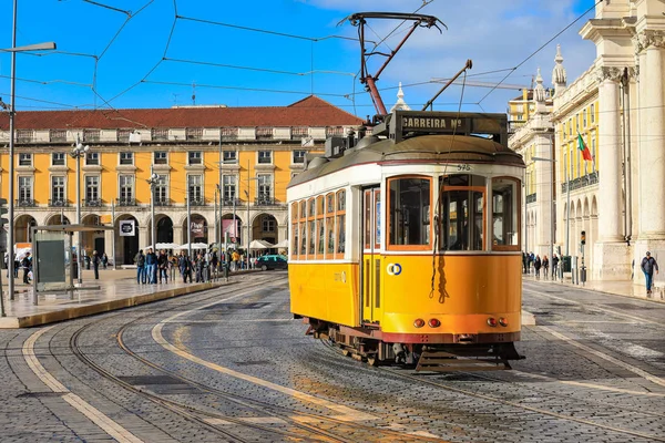 Lisboa Portugal Noviembre 2018 Antiguo Tranvía Tradicional Centro Lisboa Portugal — Foto de Stock